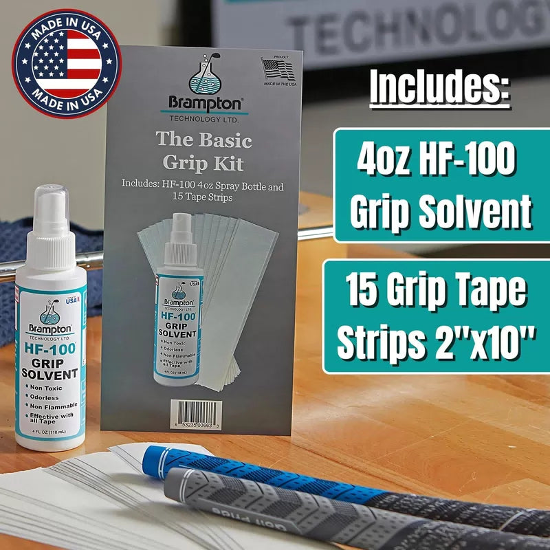 Brampton Basic Golf Grip Kit for Club Regripping - 15 Premium Chestnut [2]