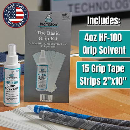 Brampton Basic Golf Grip Kit for Club Regripping - 15 Premium Chestnut [2]