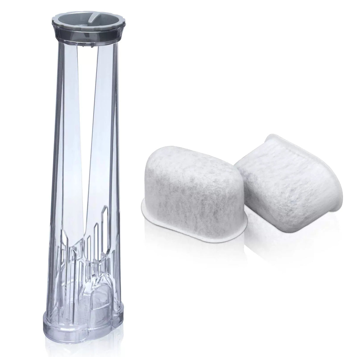 Buhobha Water Filter Holder and 2 2 Filters Tall Holder, Transparent [1]