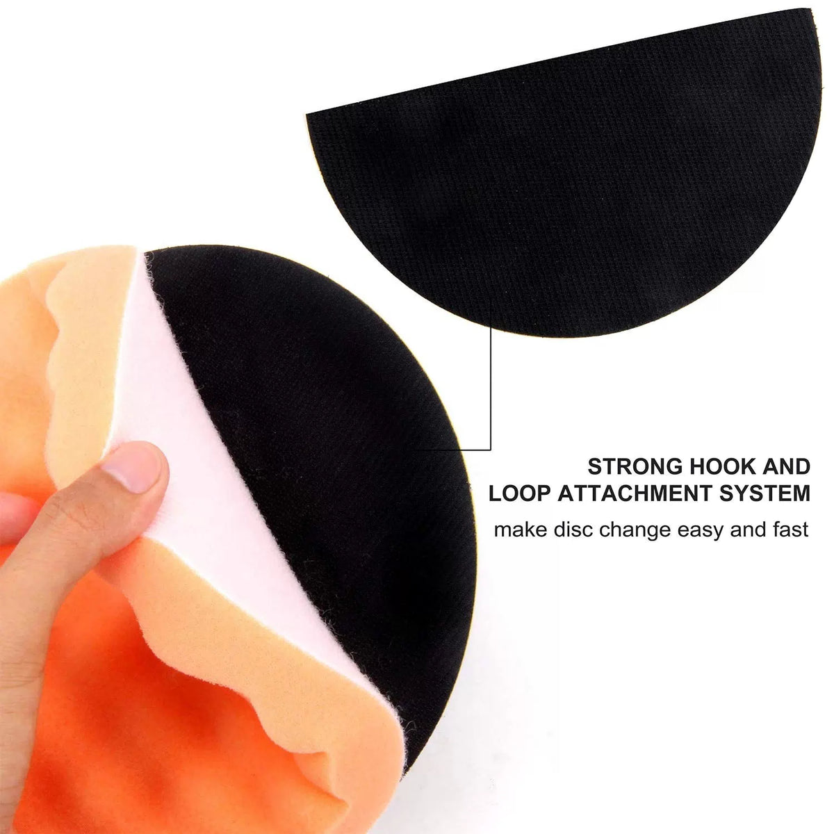 CASOMAN 7-Inch Buffing and Polishing Pad Kit, 7 Pieces 7" 7 inches [5]