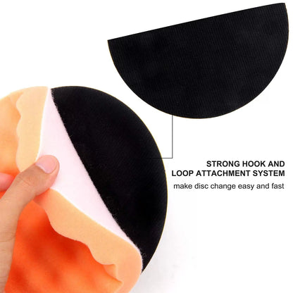 CASOMAN 7-Inch Buffing and Polishing Pad Kit, 7 Pieces 7" 7 inches [5]