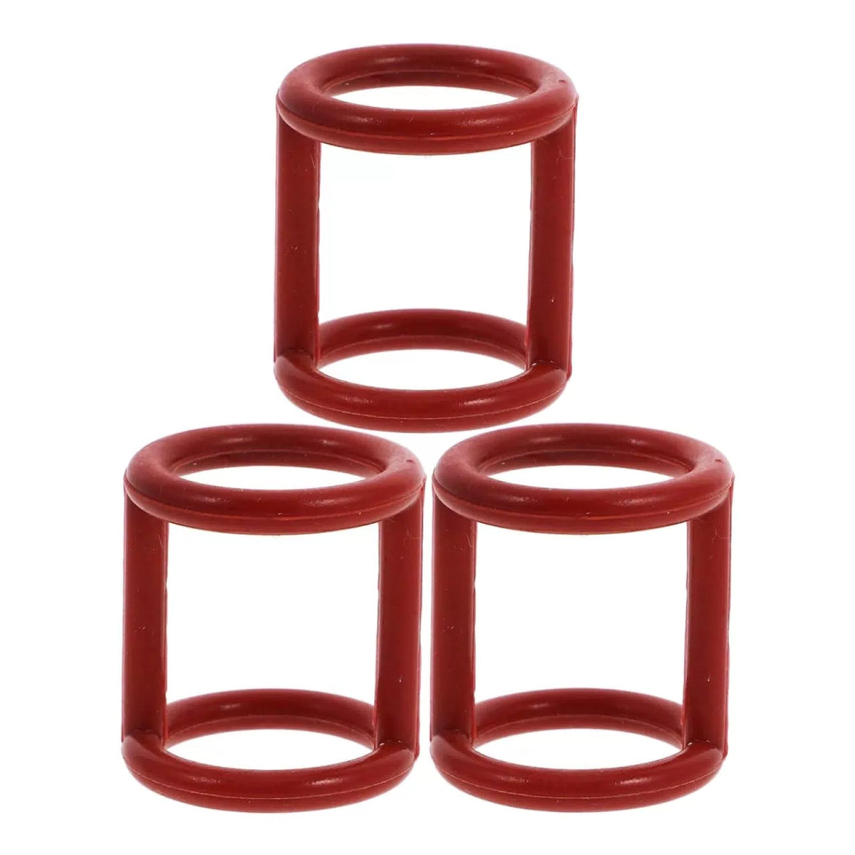 CIYODO Ice Machine Seal Ring I-Shaped Silicone Gasket 3.10X2.90X2.90CM, Red [1]