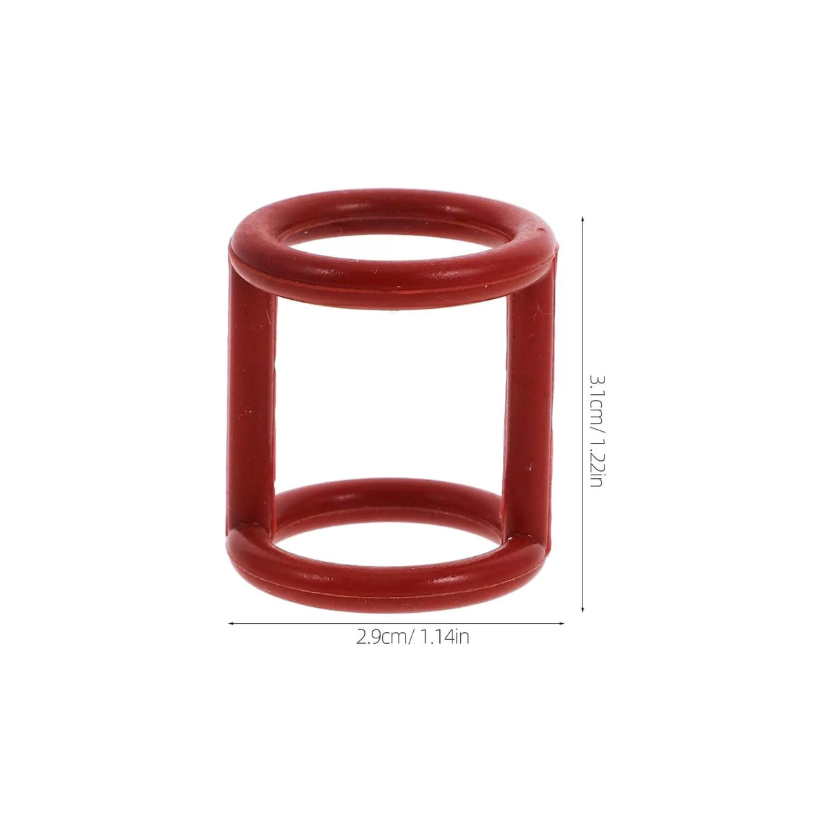 CIYODO Ice Machine Seal Ring I-Shaped Silicone Gasket 3.10X2.90X2.90CM, Red [2]