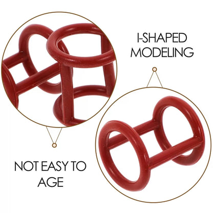CIYODO Ice Machine Seal Ring I-Shaped Silicone Gasket 3.10X2.90X2.90CM, Red [3]