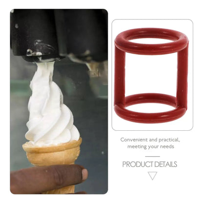 CIYODO Ice Machine Seal Ring I-Shaped Silicone Gasket 3.10X2.90X2.90CM, Red [4]