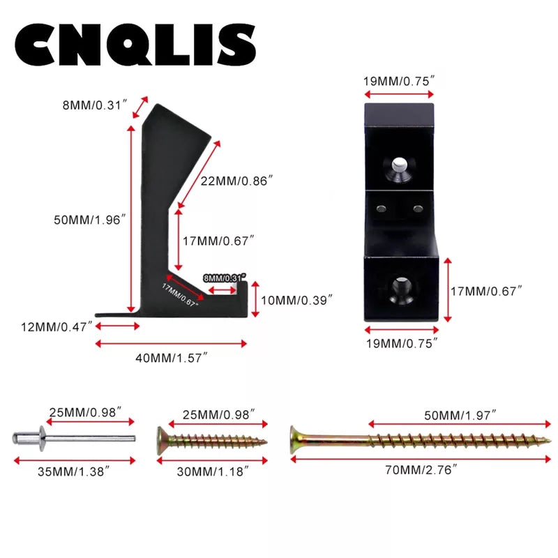 CNQLIS Squeaky Floor Repair Kit,Repair Kit Can be Safely  5/8 inch, Black [2]