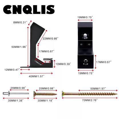 CNQLIS Squeaky Floor Repair Kit,Repair Kit Can be Safely  5/8 inch, Black [2]