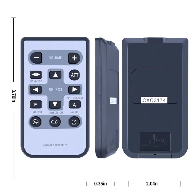 CXC3174 Remote Control For Pioneer Car Audio System FH-P4200MP FHP4200MP [3]