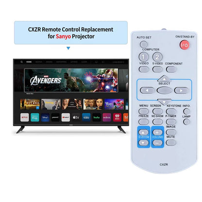 CXZR Remote Control For Sanyo Projector PLC-XW200K PLC-XW250K PLC-XW200 [2]