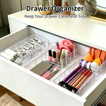 Cable Organizer Storage Box with Lid - Clear Phone Charger Cord 1 Pack, [2]