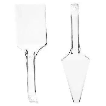Cake Server Set - Square and Triangle Servers 2 Pieces Small, [1]