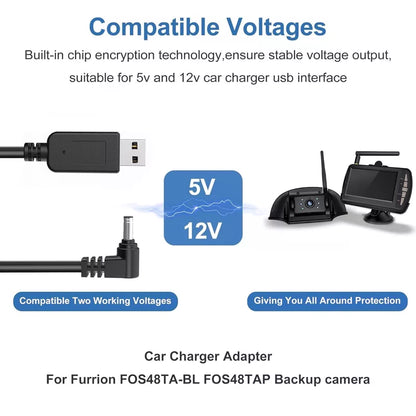Car Charger Cable,USB to DC Plug Cable for Furrion FOS07TADS Vision S... [3]