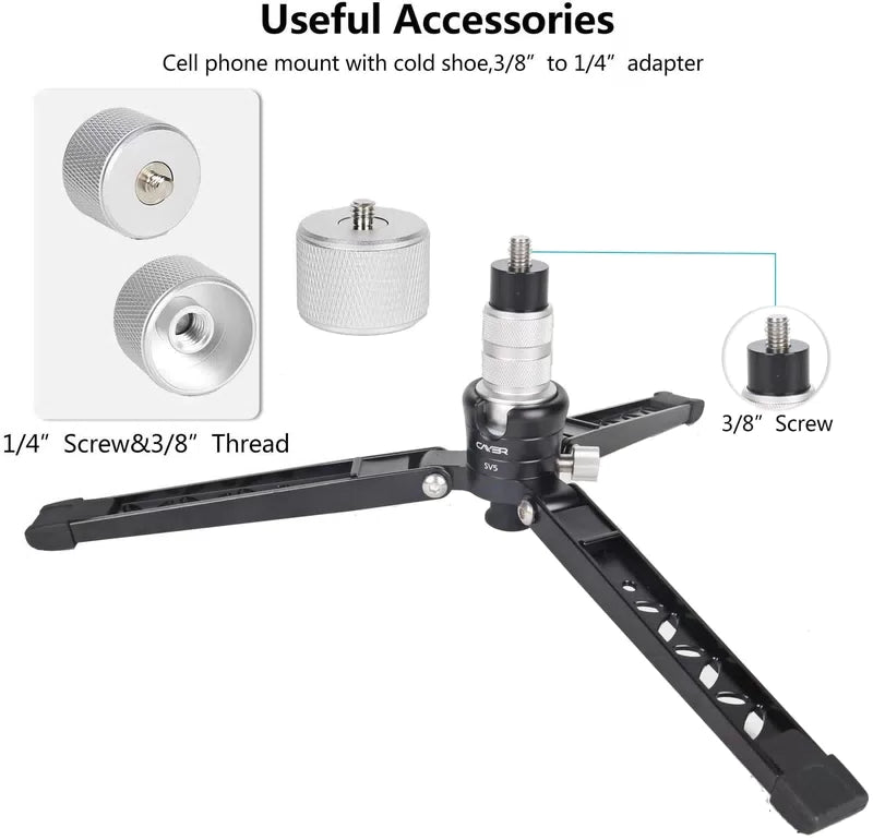 Cayer Tabletop Mini Tripod, SV5 Device eases chronic neurological pain [5]