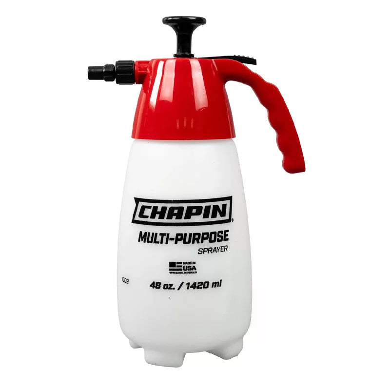 Chapin 1002 Handheld Pump Sprayer, 48oz, Multi‑Purpose, Lawn Red/white [1]