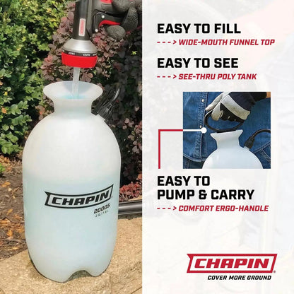 Chapin 20004 Pump Sprayer, 1-Gallon SureSpray 1-Gallon, Translucent White [3]