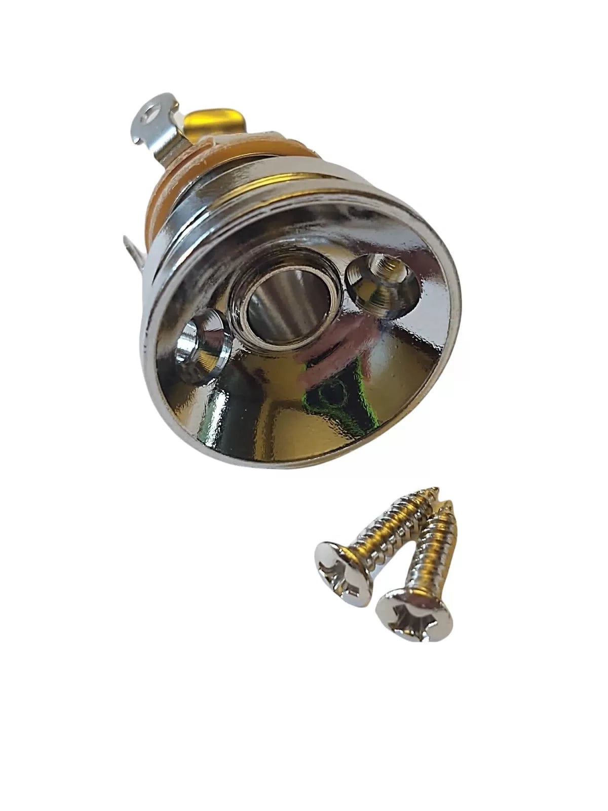 Chrome Electrosocket Jackplate with Pure Tone Full-contact Output Jack [1]