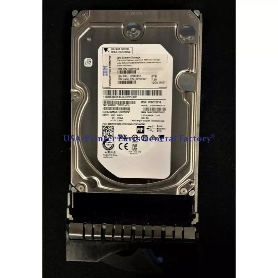 Compatible For IBM 6TB 7.2K SAS 3.5inch HDD 00RY138 00RX931 00WY597 Hard Drive [3]