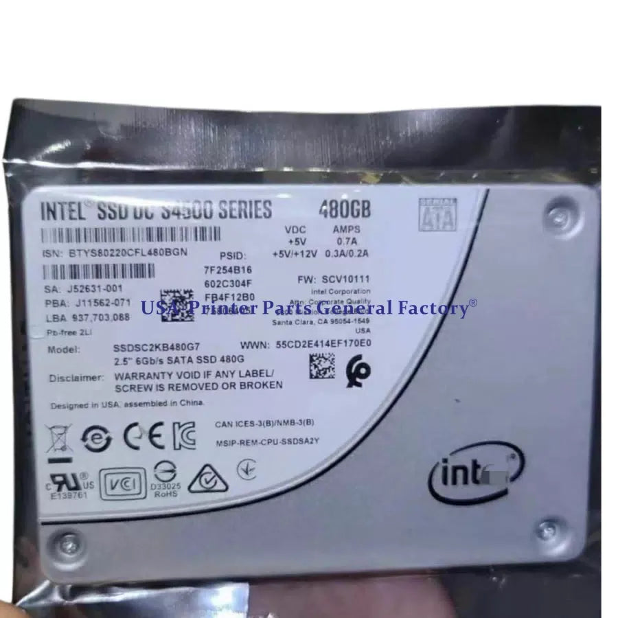 Compatible For Intel 480GB S4500 DC Series 2.5"" SSD SATA3 SSDSC2KB480G7 [1]
