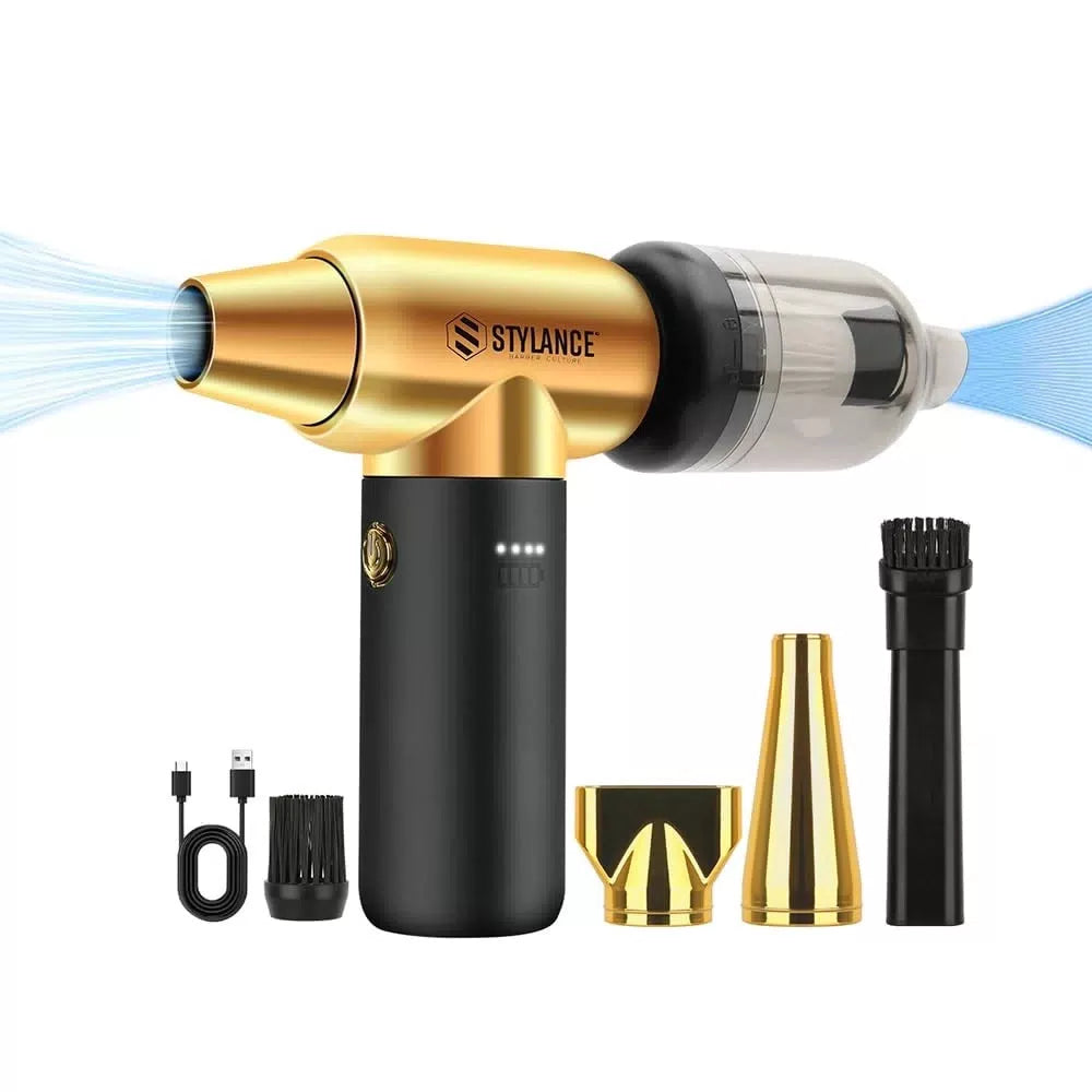 Compressed Air Duster - Barber Blower, Electric Duster, 3 Gear Mini Gold [1]