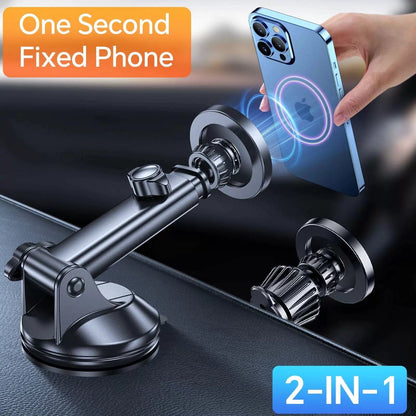 Coolpow for MagSafe Car Mount【Windshield+Vent+Dash】 Magnetic 12 cm, Black [6]