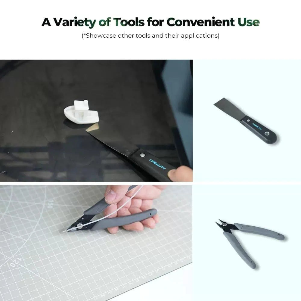Creality 3D Printer Tools Kit, 74 Pcs in 1 Printing Tool Wrap Kit Black [3]