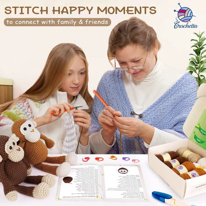 Crochetta Crochet Kit for Beginners, Kits with Small, Monkey [6]