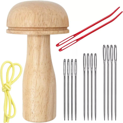 Darning Mushroom, Wood Egg Sewing Tool Repair for Onesize, 1 Pack [1]