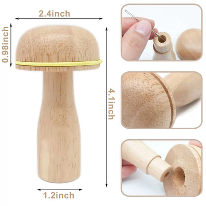 Darning Mushroom, Wood Egg Sewing Tool Repair for Onesize, 1 Pack [2]