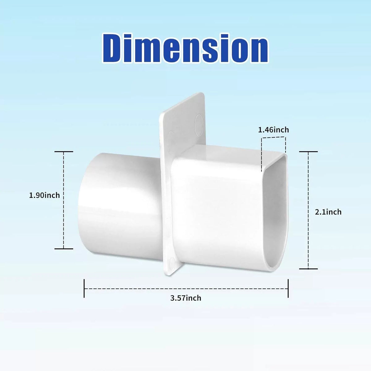 Deck Drain Adapter, fit for Stegmeier Channel 1 1/2" One Pack [3]