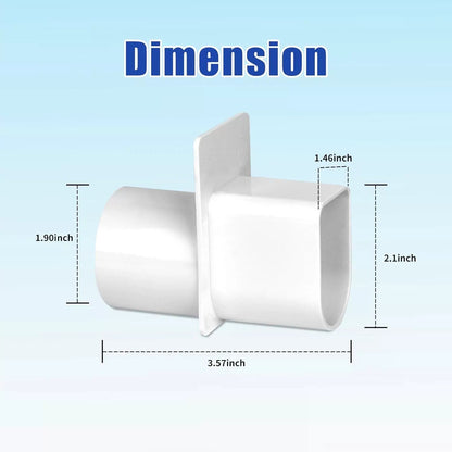 Deck Drain Adapter, fit for Stegmeier Channel 1 1/2" One Pack [3]