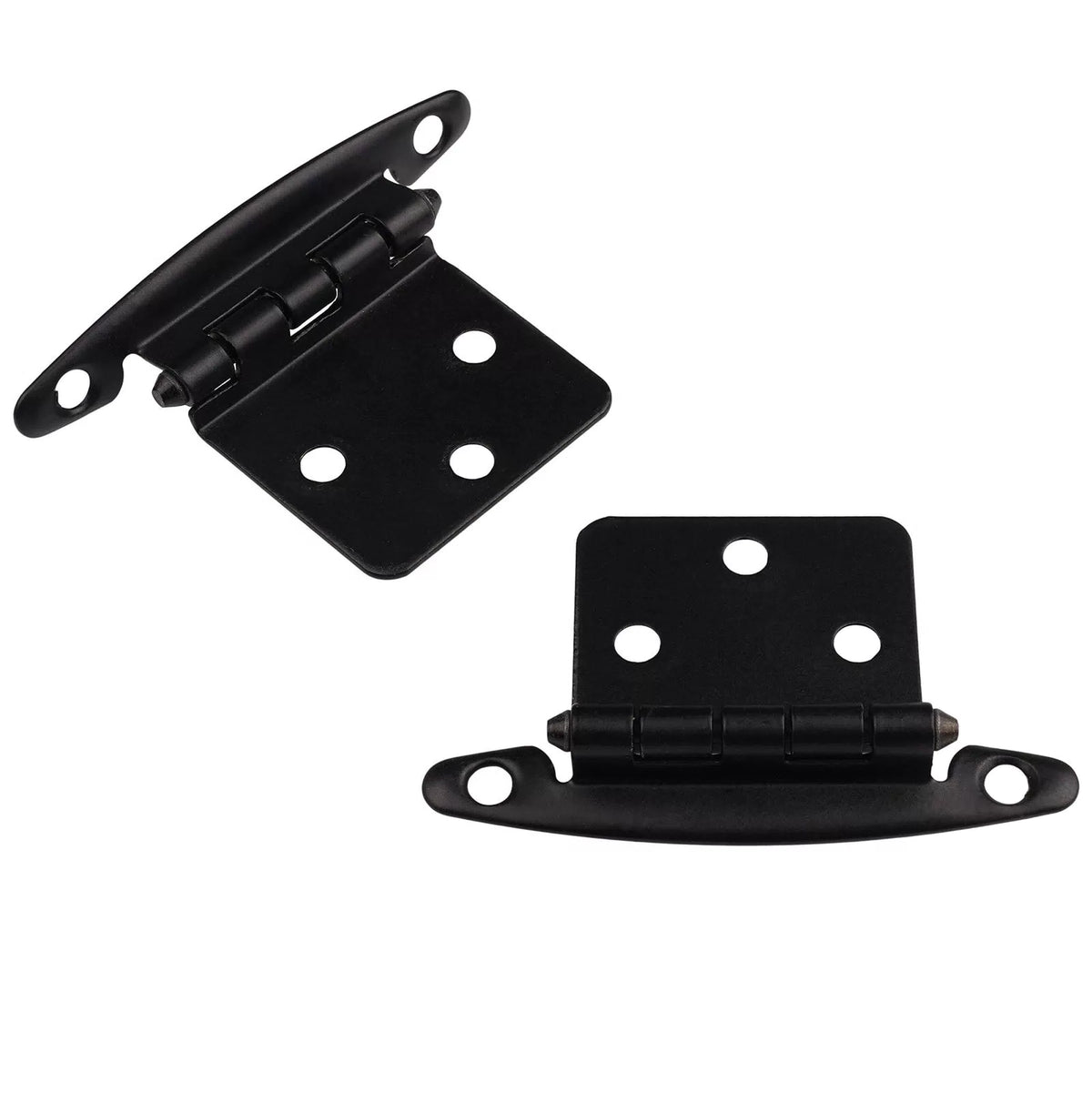 DecoBasics Free Swinging (Non Self-Closing) Overlay 50 Pack, Matte Black [7]