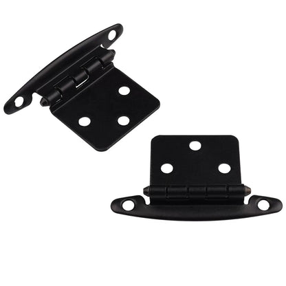 DecoBasics Free Swinging (Non Self-Closing) Overlay 50 Pack, Matte Black [7]