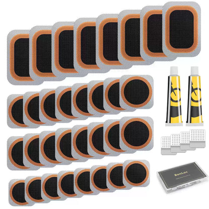 Dexnoca Bike Tire Repair Kit - Bycicle Inner Tube Puncture One Size, Black-2 [1]