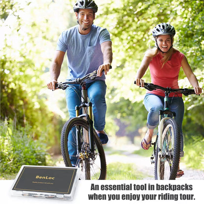 Dexnoca Bike Tire Repair Kit - Bycicle Inner Tube Puncture One Size, Black-2 [4]