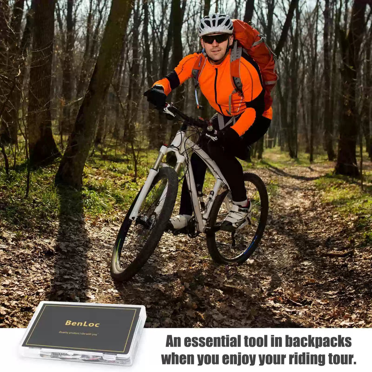 Dexnoca Bike Tire Repair Kit - Bycicle Inner Tube Puncture One Size, Black-2 [6]
