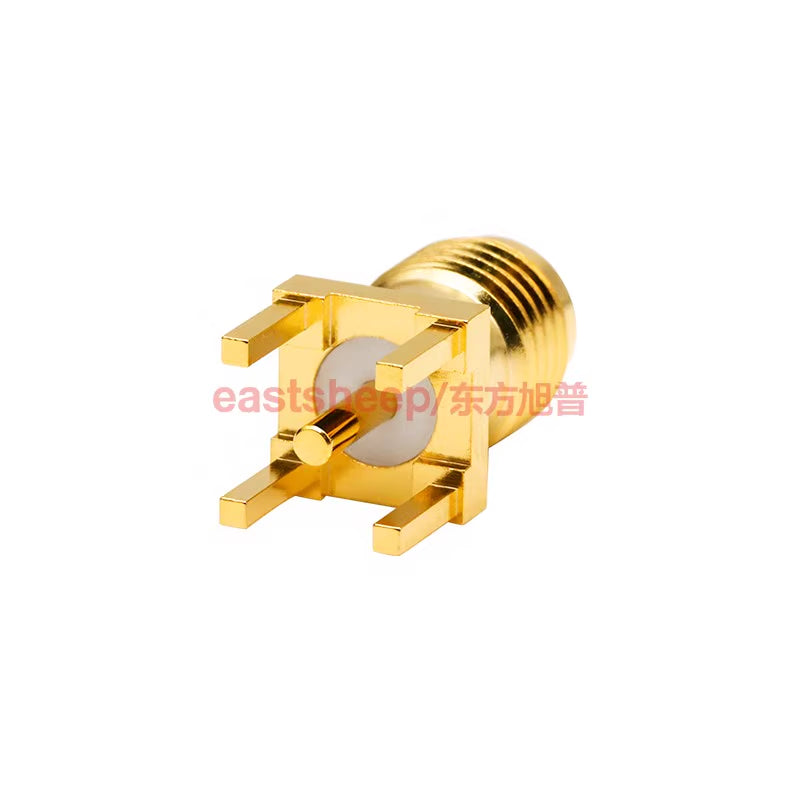 Dongfang Xupu RF Coaxial Connector SMA-KHD PCB Panel Socket Positive Pin SMA-KE Female, 1 Piece SMA-KHD-6G [3]