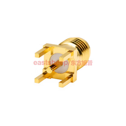 Dongfang Xupu RF Coaxial Connector SMA-KHD PCB Panel Socket Positive Pin SMA-KE Female, 1 Piece SMA-KHD-6G [3]