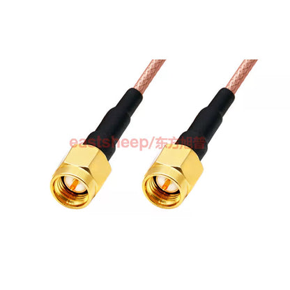 Dongfang Xupu RF Connector Cable, SMA Male to SMA Male, Silver-plated Shielded Cable, 1.5 meters, RG316-SMA-JJ [3]
