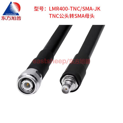 Dongfang Xupu RF Connector Cable, TNC Male to SMA Female Coaxial Cable, Low Loss, 30 Meters, DC-6G LMR400-TNC/SMA-JK [1]