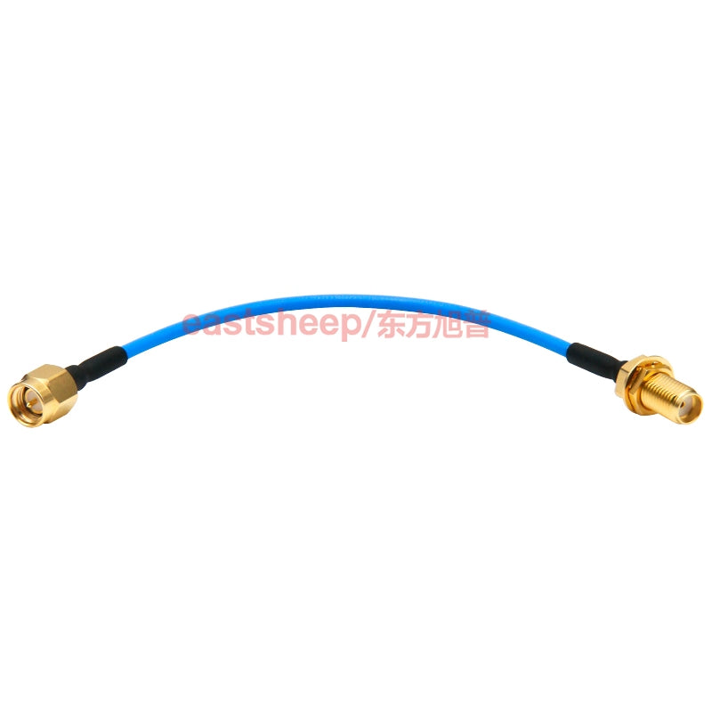 Dongfang Xupu Semi-Flexible RF Cable, SMA to SMA Nut Fixing Type, 0.2m, 12G, KTR086-SMA-J/SMA-KY [3]