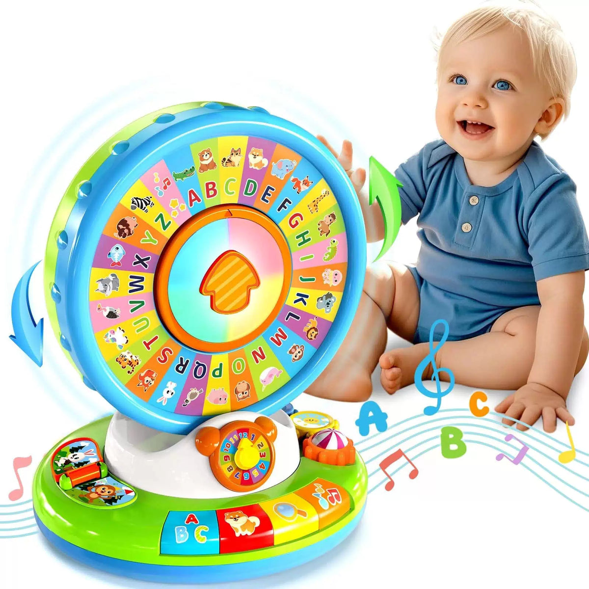 Duchong Learning Toy for Kids 1 2 3 Year Old 7.9 x 7 x 9.8 inches, Multicolor [1]