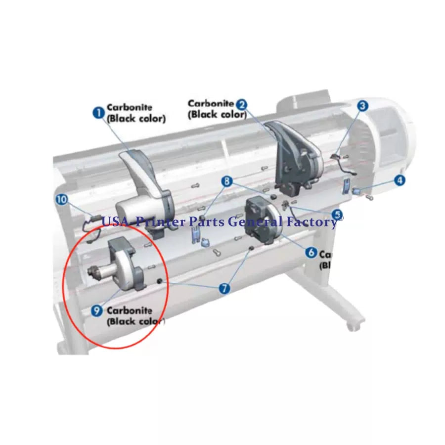 E1L21-60014 Lower Right Support SV For HP Designjet Z5400 Z5600 Fast delivery [3]
