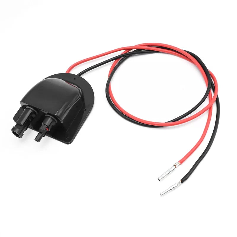 EATAKWARD Weatherproof Solar Entry Housing with 10AWG 10FT, Black+red [3]