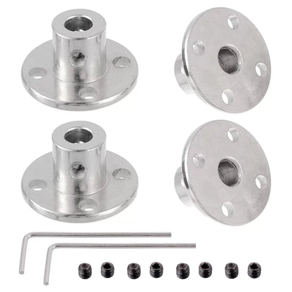 EPLZON 5mm Rigid Flange Coupling Connector, Guide x 10mm, Silver [1]