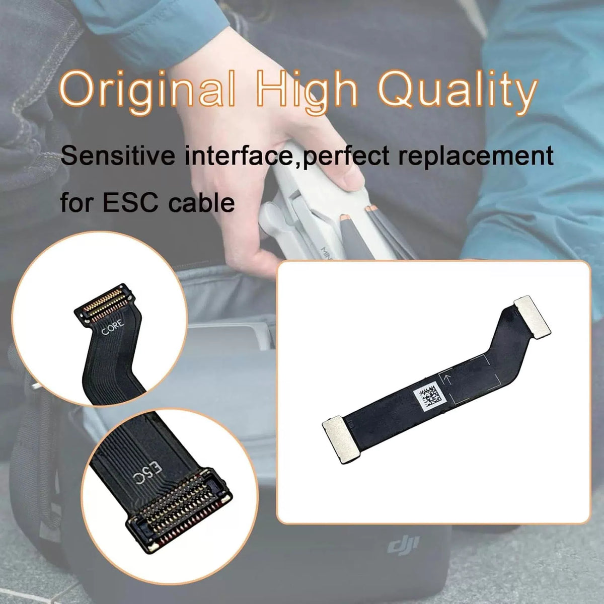 ESC Cable Replacement for DJI Mini 2/2 SE/Mini 4K,Flat Ribbon Repair... [3]