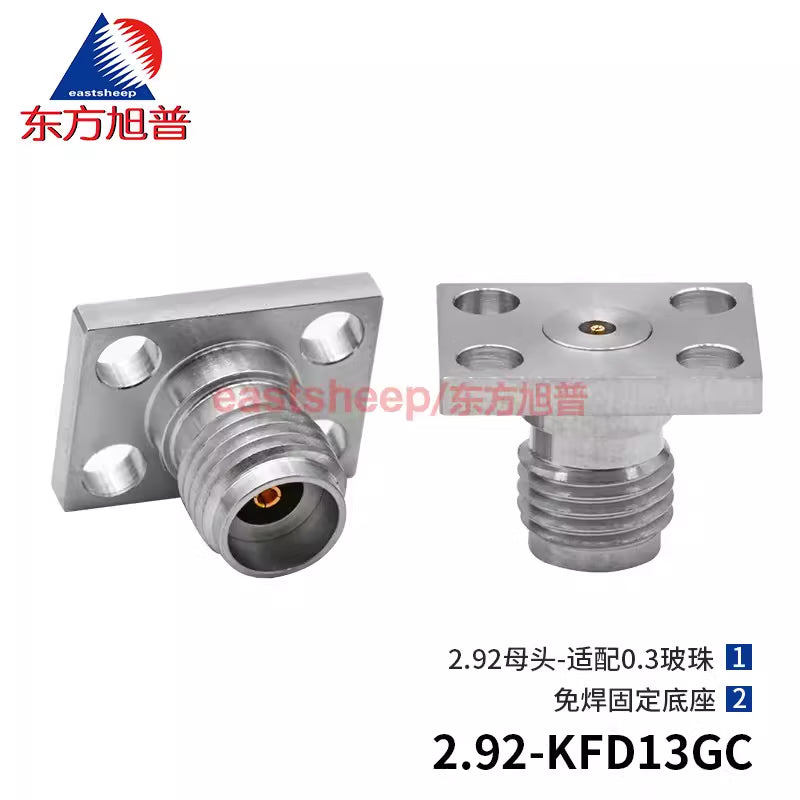 Eastsheep 4-pin microstrip connector 2.92-KFD13GC 2.92 female, compatible with 0.3mm glass beads, 40g, 1 piece per pack. [1]