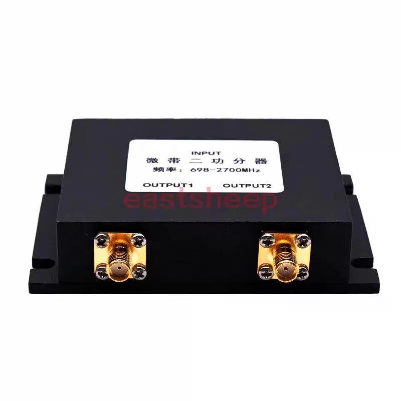 Eastsheep 50W Microstrip 1-to-2 Power Divider 698-2700MHz RF Splitter with SMA-K Interface. [2]