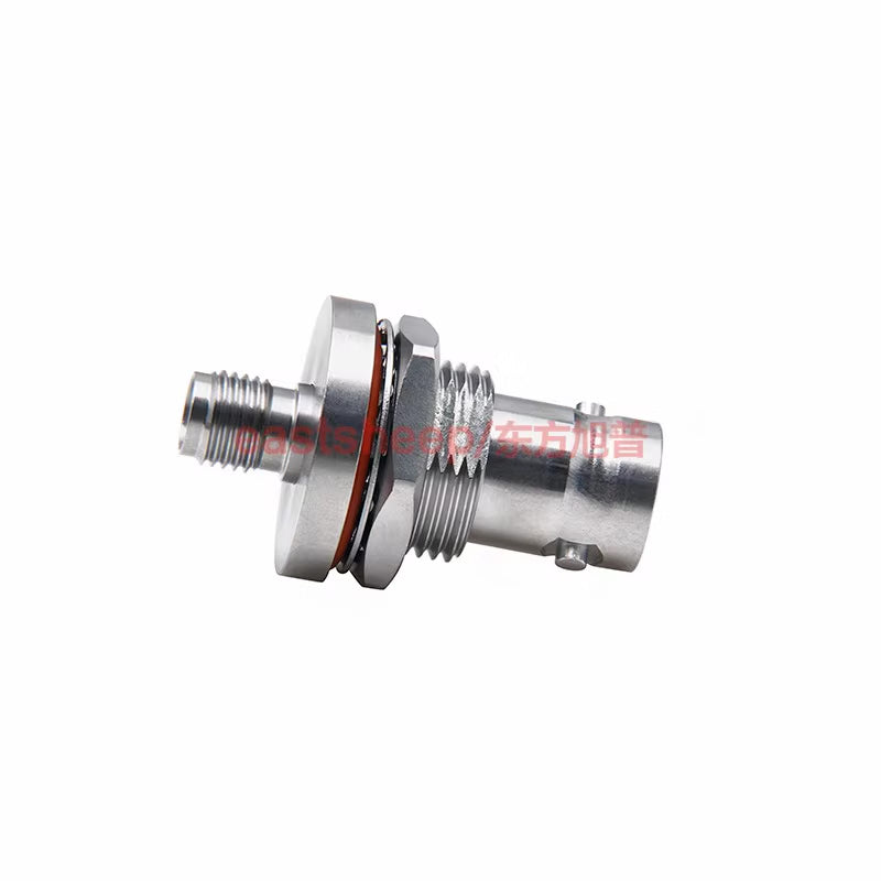 Eastsheep BNC/SMA-KYKG-1 High Frequency Adapter, Stainless Steel BNC Female to SMA Female, Through-Wall Type, 6G, 1 unit. [4]