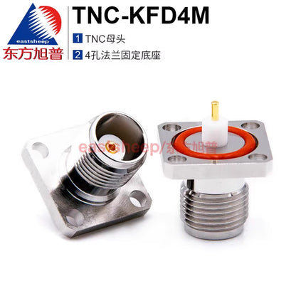 Eastsheep GPS RF Connector TNC-KFD4M TNC Female 4-Hole Flange with Waterproof Rubber Ring, 1 piece per pack [1]