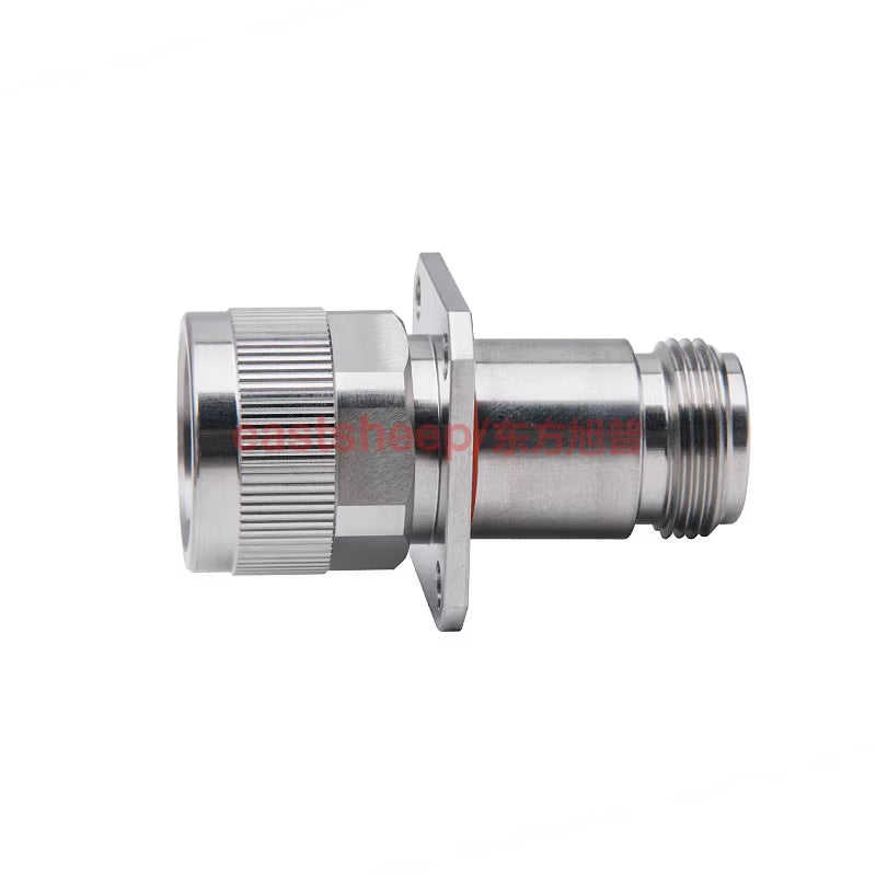 Eastsheep High Frequency Adapter, Stainless Steel N-to-N Coaxial Converter, 4-Hole Flange Waterproof Ring, DC-18G, 1 piece, N-JFKG [4]